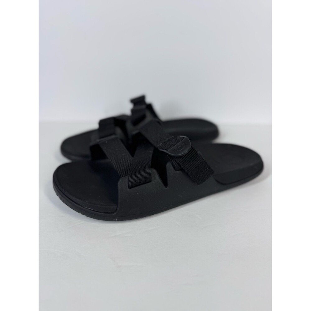 Chaco Men's Chillos Slide Sandals Black Size 11 Adjustable Outdoor Water Shoes